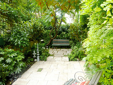 La Celle-Saint-Cloud, jardin en terrasses en écho à une architecture contemporaine